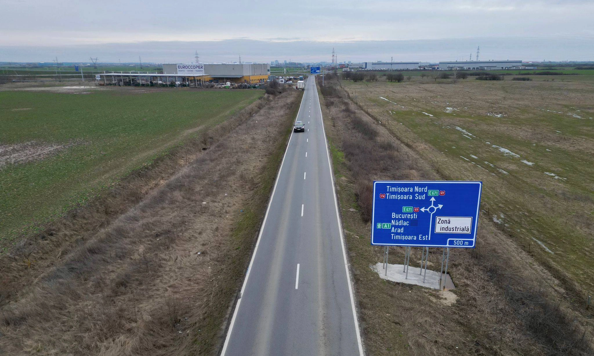 DJ 692, Timișoara–Sânandrei, intră în șantier. Drumul se lărgește la patru benzi