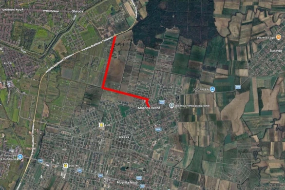 Licitație pregătită pentru modernizarea DJ 595 E, legătura rutieră dintre Moșnița Veche și Ghiroda