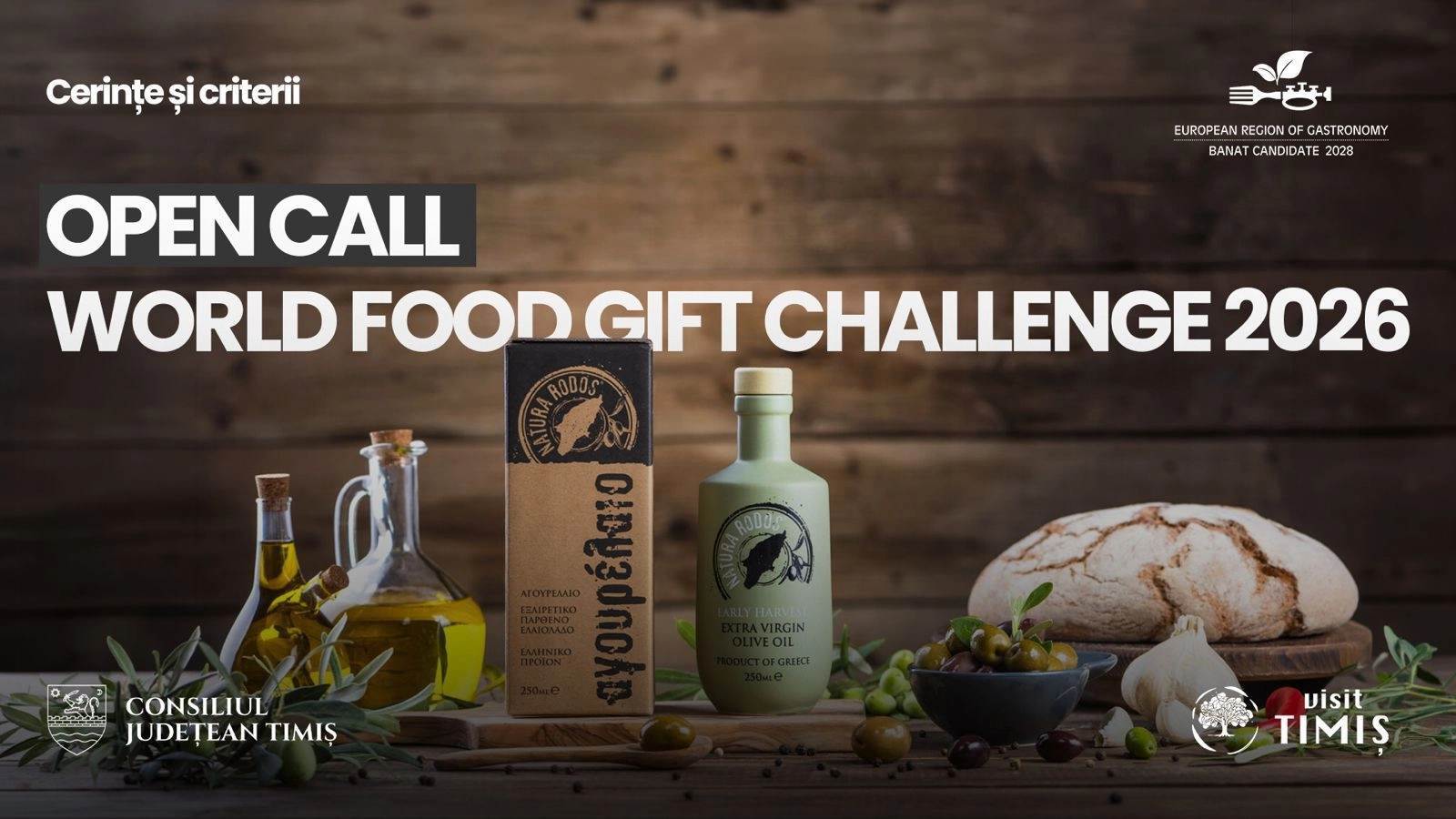 Producătorii locali din Banat pot aplica la World Food Gift Challenge 2026