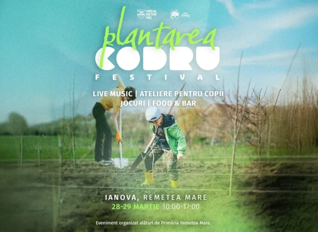 10.000 de puieți de plantat la Ianova, în weekend, lângă Timișoara