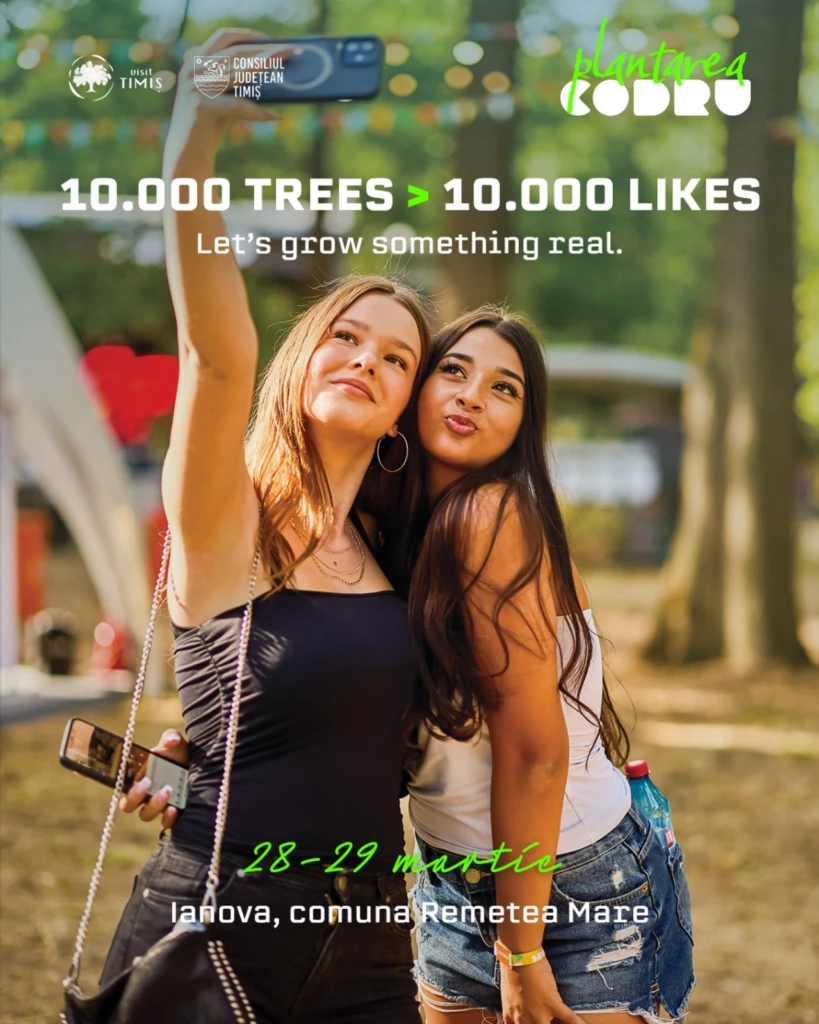 10.000 de puieți de plantat la Ianova, în weekend, lângă Timișoara