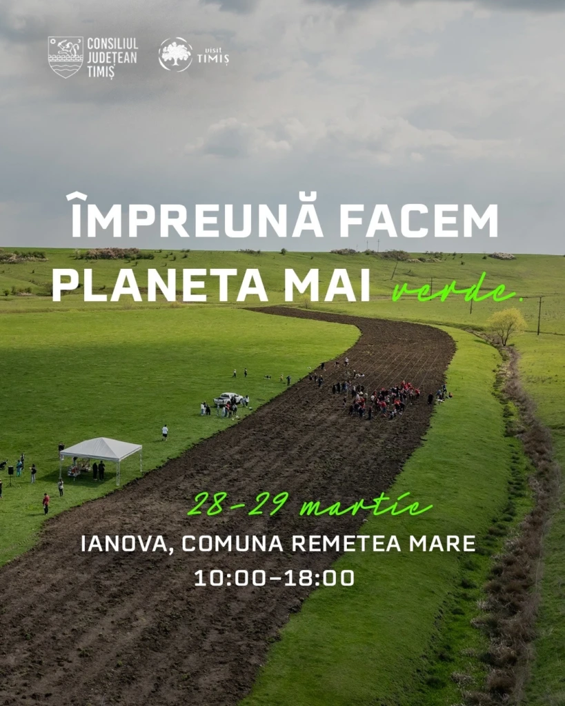 10.000 de puieți de plantat la Ianova, în weekend, lângă Timișoara