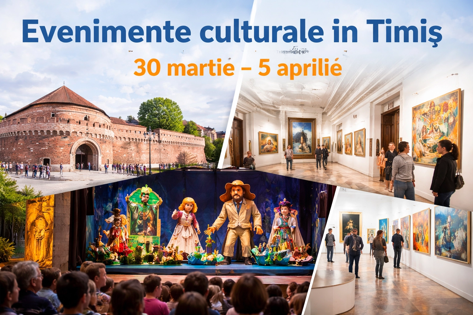 Ce evenimente culturale au loc în Timiș în perioada 30 martie – 5 aprilie