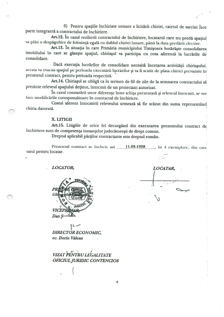 Ruben Lațcău și Dominic Fritz, prinși cu minciuna. Actul Adițional din 2022 dovedește că Primăria avea obligația reabilitării bibliotecii Traian