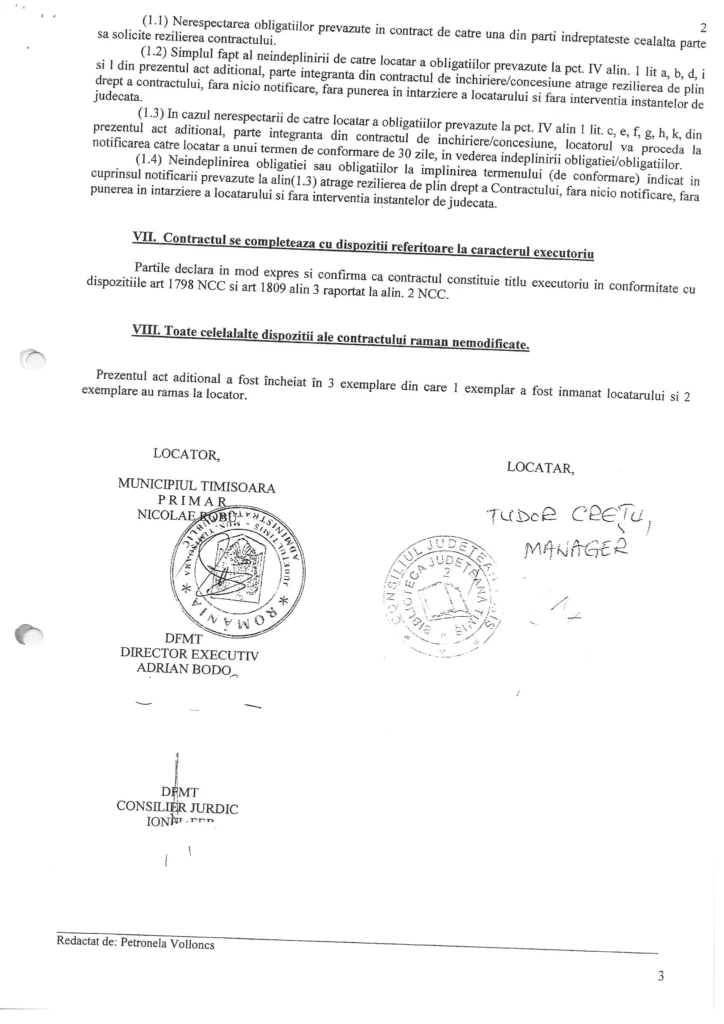 Ruben Lațcău și Dominic Fritz, prinși cu minciuna. Actul Adițional din 2022 dovedește că Primăria avea obligația reabilitării bibliotecii Traian