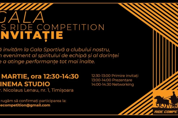 CS Ride Competition organizează Gala anuală la Cinema Studio, bilanțul sportiv 2025 și planurile pentru 2026