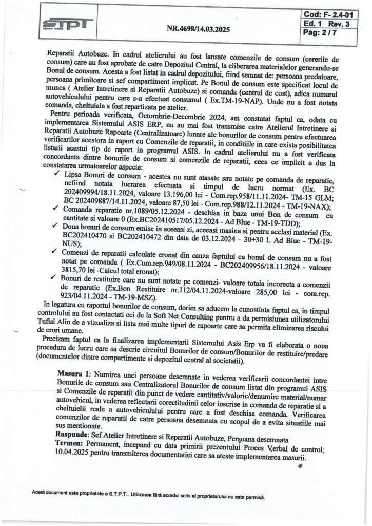 Petolea și Dogaru trebuie să dea socoteală pentru dezastrul de la STPT