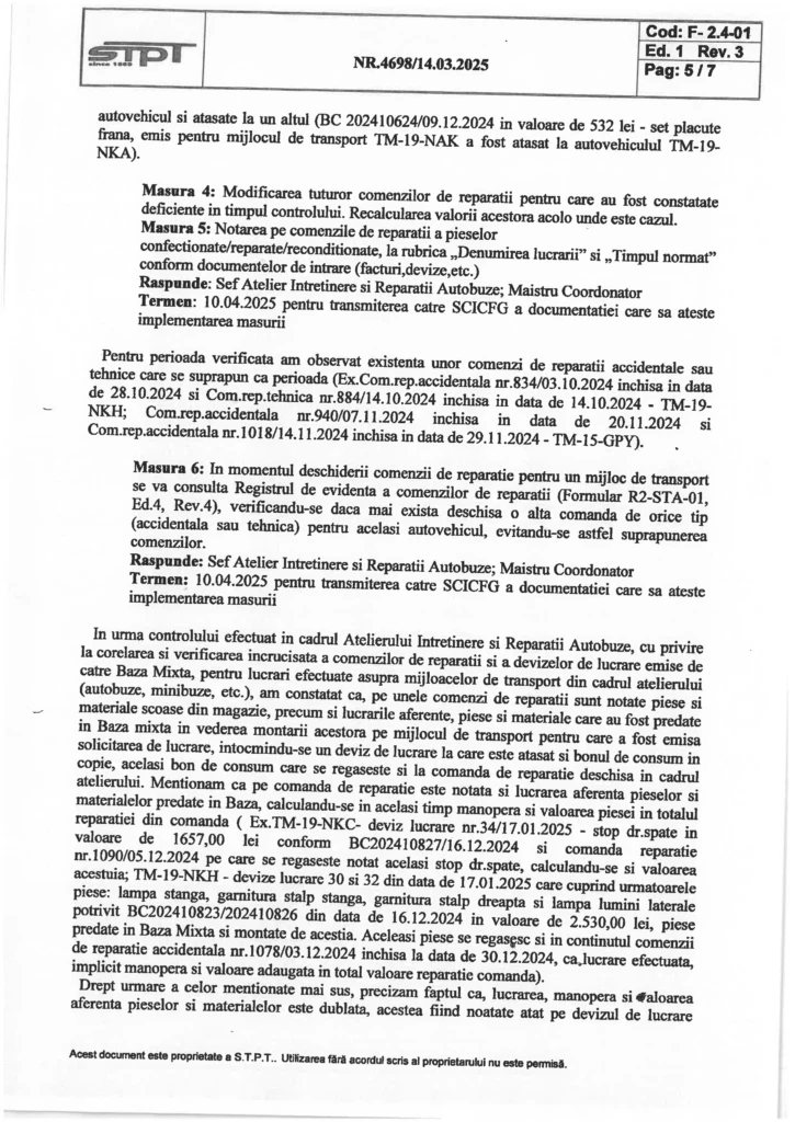 Petolea și Dogaru trebuie să dea socoteală pentru dezastrul de la STPT
