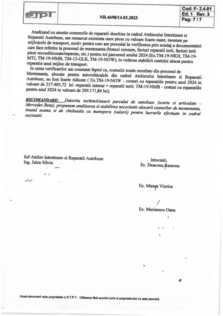 Petolea și Dogaru trebuie să dea socoteală pentru dezastrul de la STPT