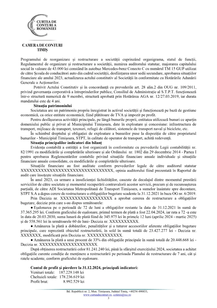 Petolea și Dogaru trebuie să dea socoteală pentru dezastrul de la STPT