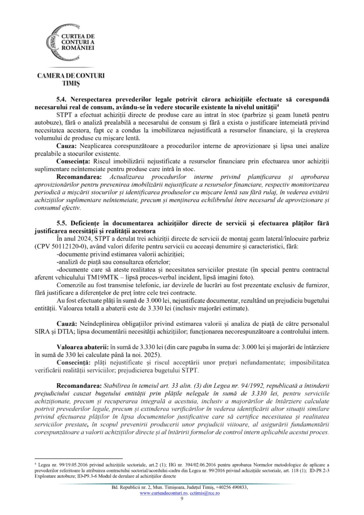 Petolea și Dogaru trebuie să dea socoteală pentru dezastrul de la STPT