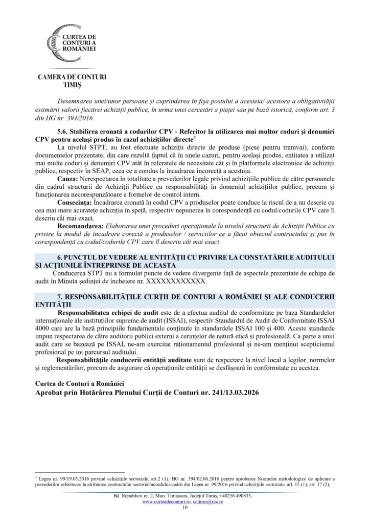 Petolea și Dogaru trebuie să dea socoteală pentru dezastrul de la STPT