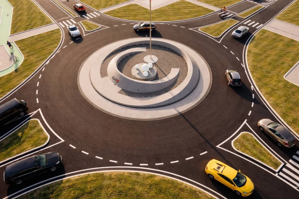 Sensuri giratorii moderne și sigure pe toate drumurile județene. Consiliul Județean implementează un concept unitar