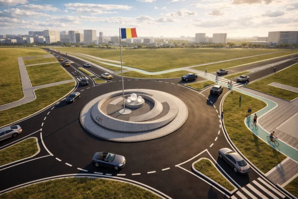 Sensuri giratorii moderne și sigure pe toate drumurile județene. Consiliul Județean implementează un concept unitar