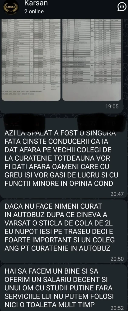 STPT Timișoara, o rușine! Karsan-urile ies murdare pe traseu, iar Dogaru și Pătrașcu șterg mesajele șoferilor ca pe vremea comuniștilor
