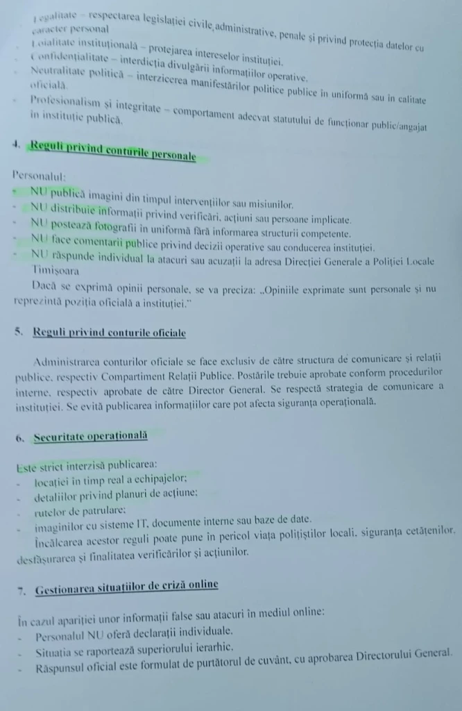 Useriștii din Poliția Locală Timișoara: un pas spre dictatură sub masca protecției instituționale
