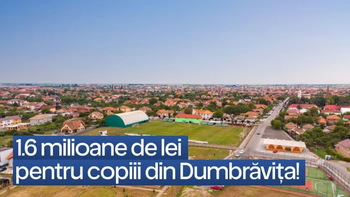 Inițiativă pentru sport la Dumbrăvița. Lucian Ursulețu obține 1,6 milioane de lei pentru copiii din academia CSC Inițiativă pentru sport la Dumbrăvița. Lucian Ursulețu obține 1,6 milioane de lei pentru copiii din academia CSC