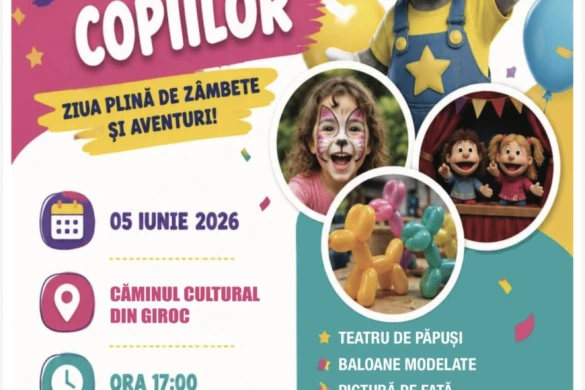 Petrecerea Copiilor revine la Giroc! Ansamblul Ghiocelul pregătește o după-amiază de neuitat