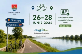 Traseul cicloturistic Timișoara–Zrenjanin se redeschide temporar în weekend pentru bicicliști și pietoni