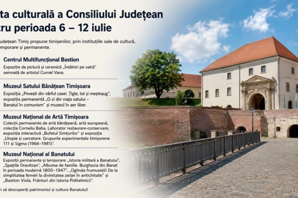 Ce poți vizita în Timiș în perioada 6–12 iulie. Expoziții și evenimente culturale pentru toate gusturile