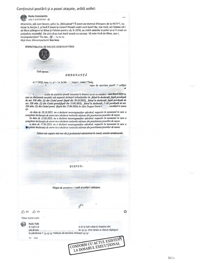 05 executor postare si ordonanta