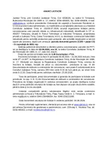 Anunț de licitație din 2 septembrie 2026