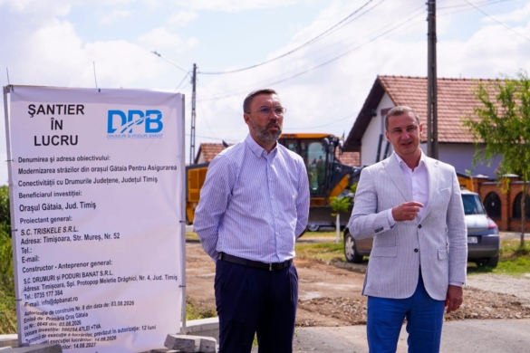 Modernizarea străzilor din Gătaia: lucrări pe 12 artere