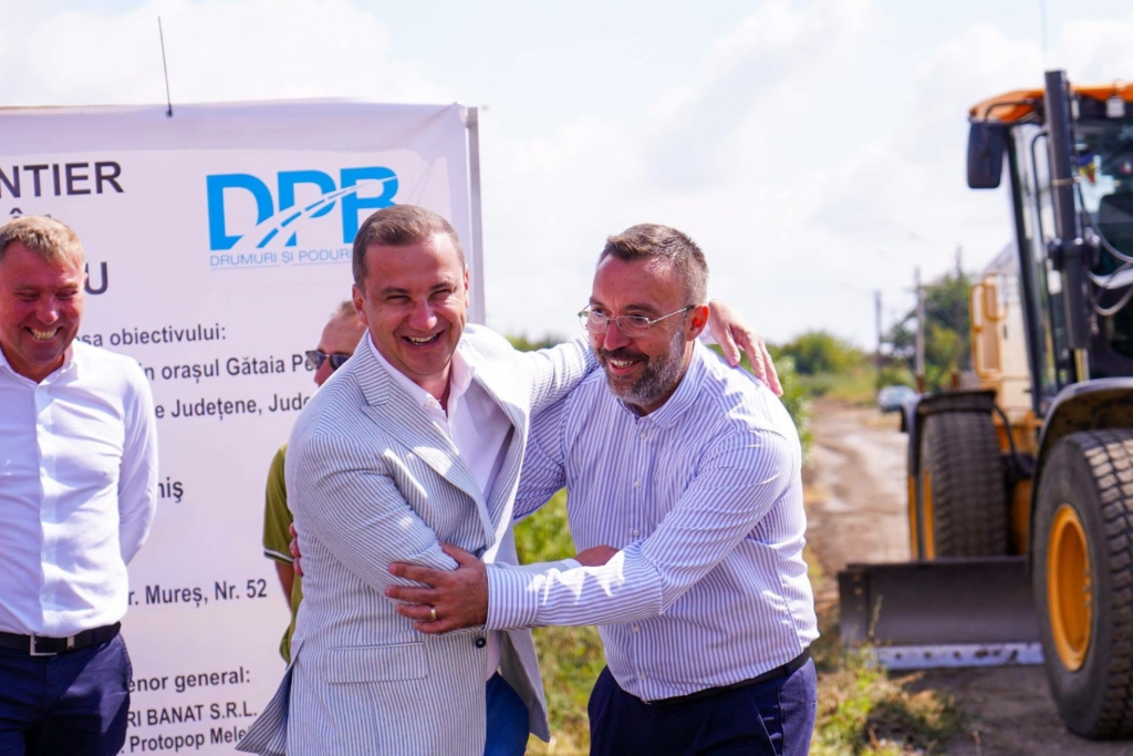 Lucrări de modernizare a străzilor din Gătaia