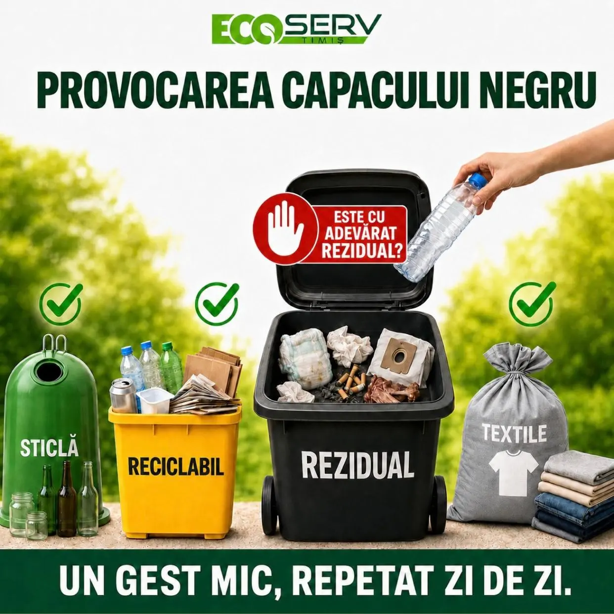 Provocarea capacului negru, lansată de Eco Serv Timiș