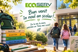 Eco Serv Timiș: colectarea separată, lecție de început de școală