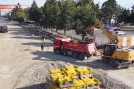 Sensuri giratorii pe drumul Timișoara-Giroc: asfaltul, în câteva zile