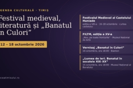 Agenda culturală în Timiș, 12–18 octombrie: Festival Medieval, FILTM și două vernisaje noi