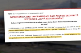 RETIM nu și-a păzit nici datele clienților. A anunțat atacul după patru zile