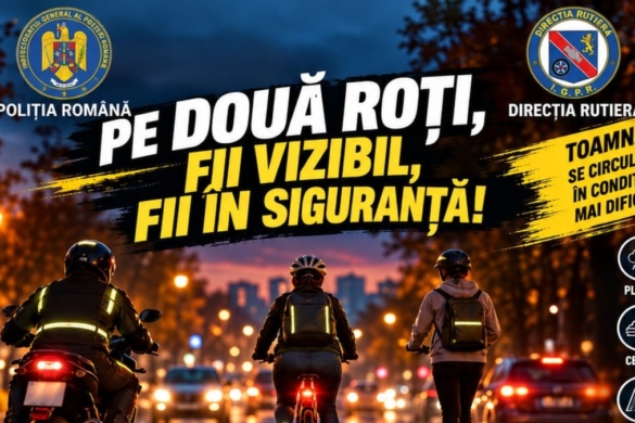 Motocicliști, bicicliști și trotinete electrice, în atenția poliției rutiere în octombrie